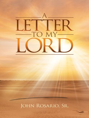 cover image of A Letter to My Lord